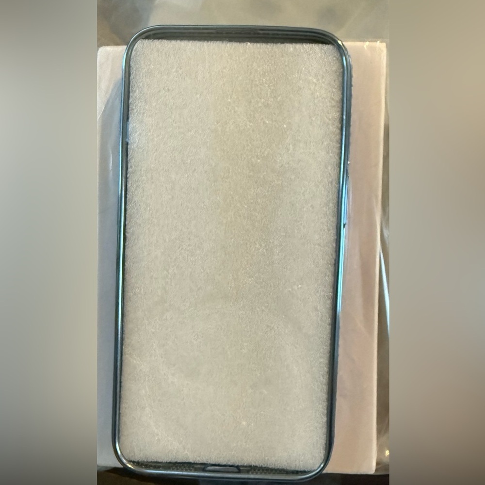 iPhone 14- Luxury Glitter Phone Case with Ring Holder - Silver and blue - Picture 8 of 8